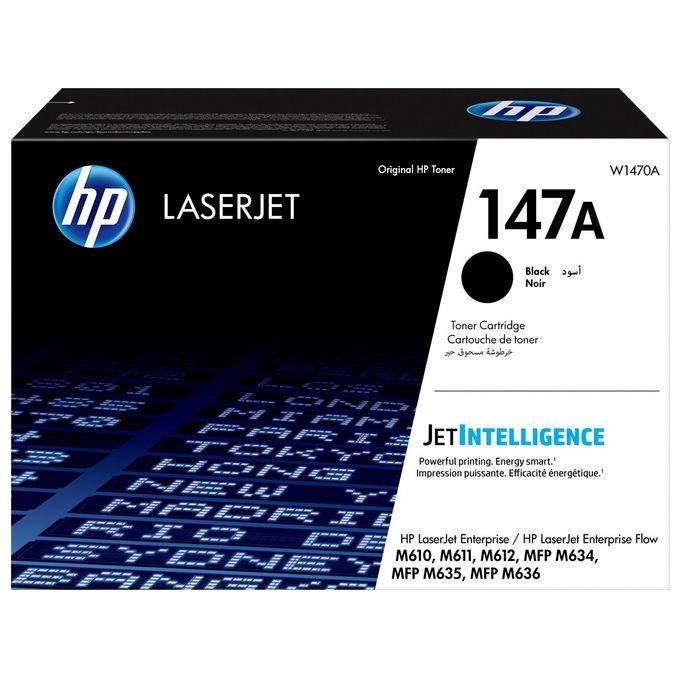 HP W1470A Cartuccia Toner Nero Originale per LaserJet Resa 10500 Pagine colore Nero