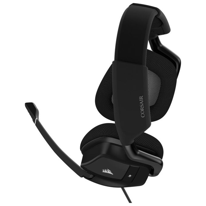 Corsair VOID ELITE RGB USB Cuffie Gaming con Microfono, Audio 7.1 Surround, Microfono Omnidirezionale Ottimizzato, Personalizzabili Illuminazione, Microfibra Tessuto Padiglioni, Nero