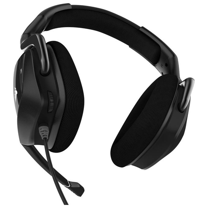 Corsair VOID ELITE RGB USB Cuffie Gaming con Microfono, Audio 7.1 Surround, Microfono Omnidirezionale Ottimizzato, Personalizzabili Illuminazione, Microfibra Tessuto Padiglioni, Nero