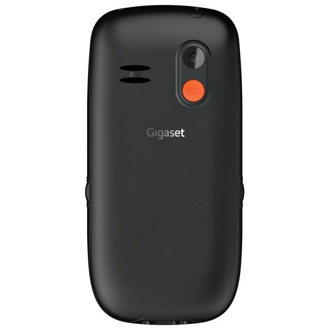 Gigaset GL395 Telefono Cellulare per Anziani Nero Sim Singola Tasto SOS