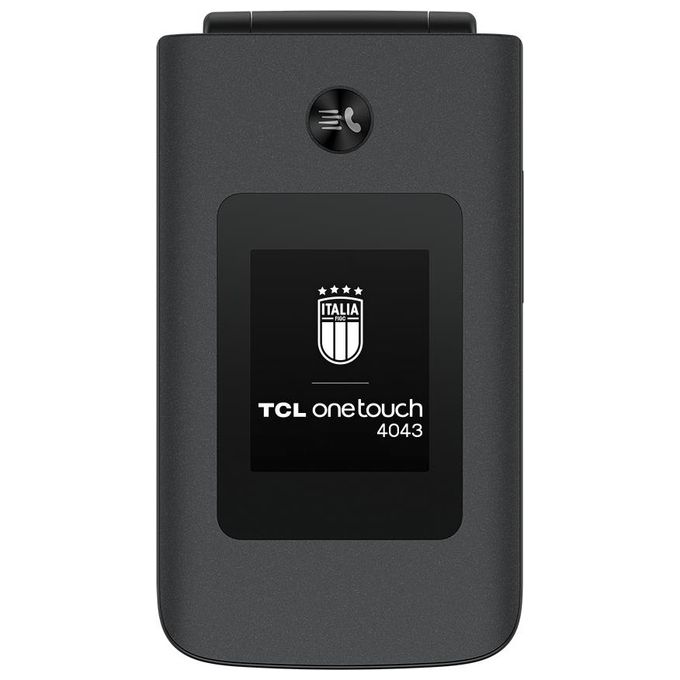 TCL 4043D OneTouch Telefono Cellulare a Conchiglia Dual SIM 4G Display 3.2'' Tasto SOS Bluetooth 5.0 colore Grigio