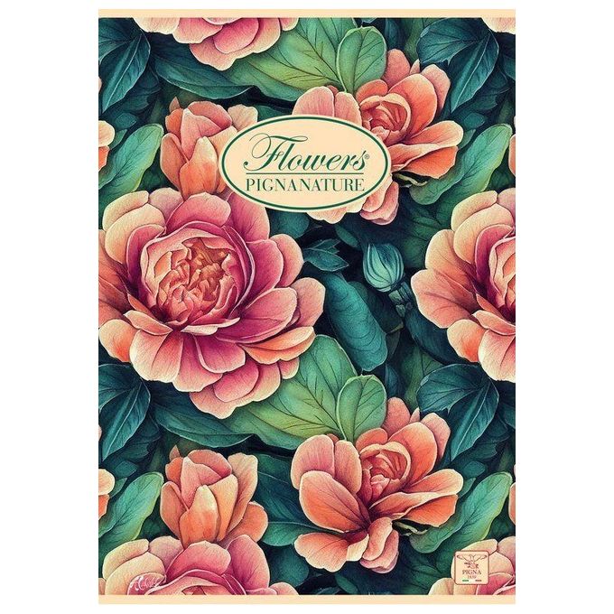 Pigna Confezione 10 Quaderni Flowers A4 5M 80gr