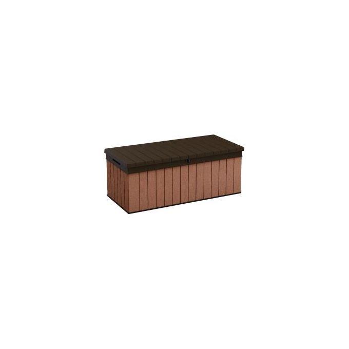 Keter Baule Box Portattrezzi da Esterno Darwin Box 100G 380 Litri 1429x655x544 cm Resistente UV e Intemperie