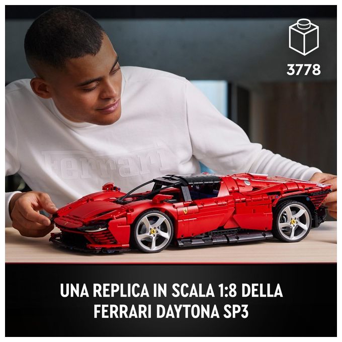 LEGO, Ferrari Daytona SP3 Technic, Set di Costruzione, 3778 Pezzi