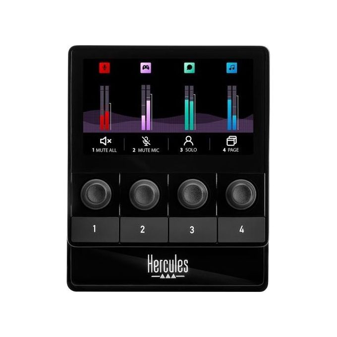 Hercules Interfaccia Audio Stream 100 Nero 4 Pulsanti
