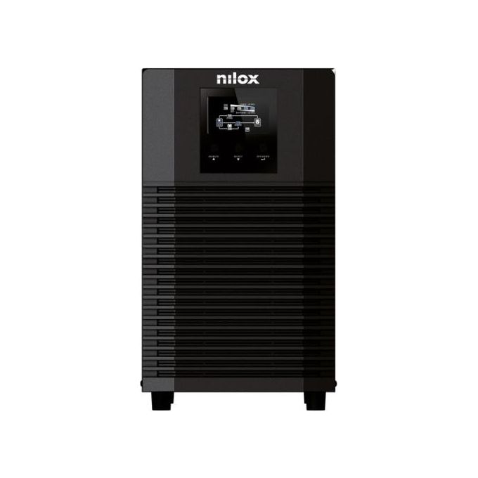 Nilox NXGCOLED456X9V2 UPS Online Pro LED Gruppo di Continuita' Doppia Conversione 4500 VA 3150 W Onda Sinusoidale Pura AVR Tower colore Nero