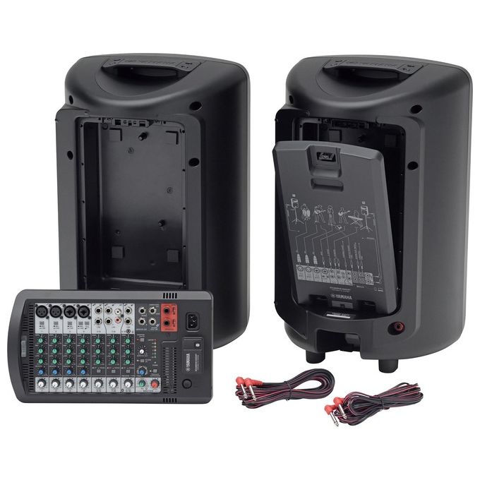 Yamaha Kit Stagepas 600bt Mixer Microfono e Amplificatore 2 Box 340W