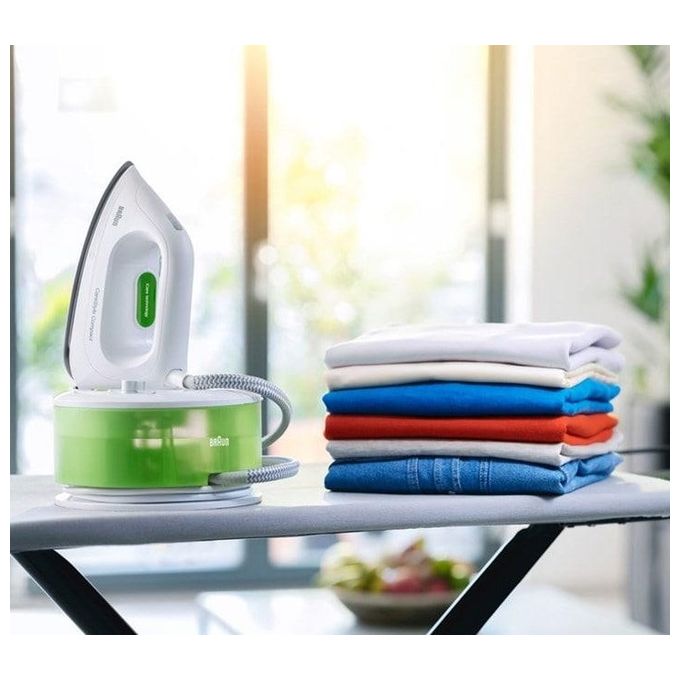 Braun IS2055GR Ferro da Stiro con Caldaia 2200W 13 Litri Verde-Bianco