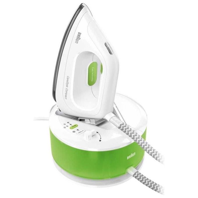 [ComeNuovo] [ComeNuovo] Braun IS2055GR Ferro da Stiro con Caldaia 2200W 13 Litri Verde-Bianco