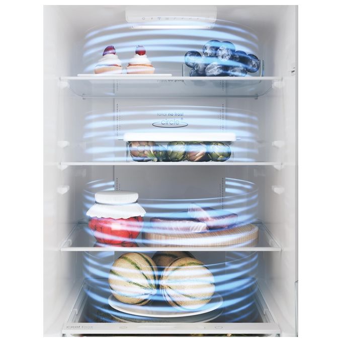 Candy CCE4T618EW Frigorifero combinato libera installazione 341 Litri Classe energetica E Total No Frost H 185 cm Bianco
