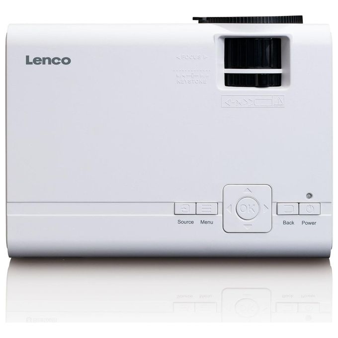Lenco LPJ-280WH Videoproiettore a Raggio Standard LCD Bianco