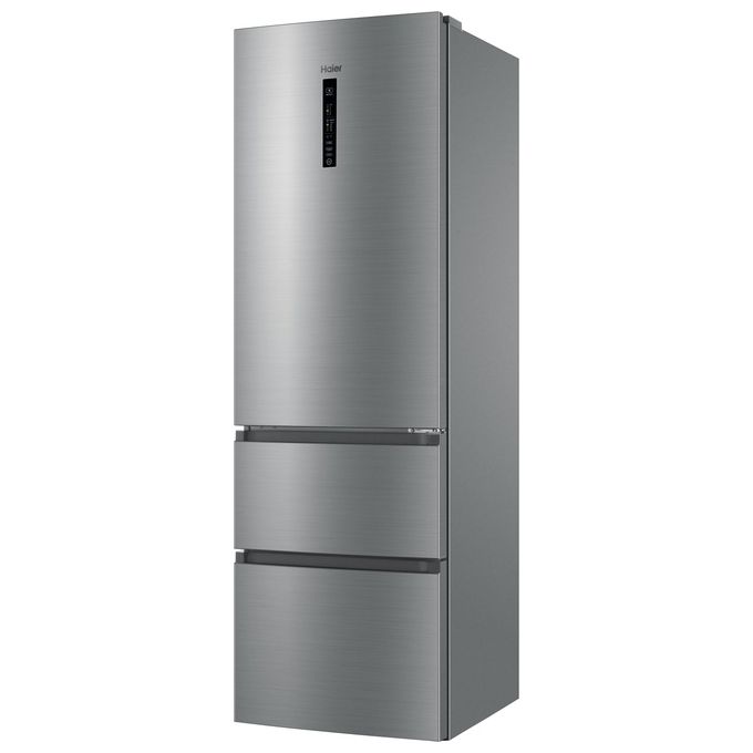 Haier 3D 60 Serie 3 HTR3619ENMN Frigorifero Combinato Libera Installazione 348 Litri Classe Energetica E Argento