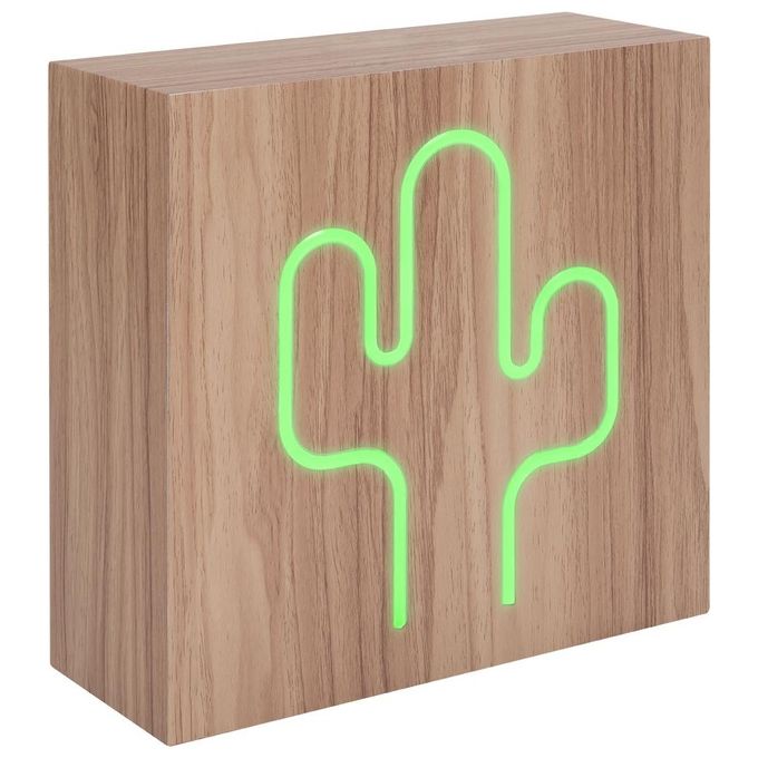 Bigben Interactive Neon Cactus Speaker Dotato di Ricarica ad Induzione per Dispositivi Compatibili L