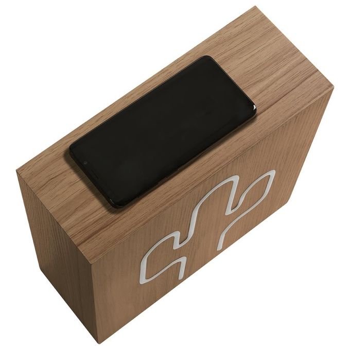 Bigben Interactive Neon Cactus Speaker Dotato di Ricarica ad Induzione per Dispositivi Compatibili L