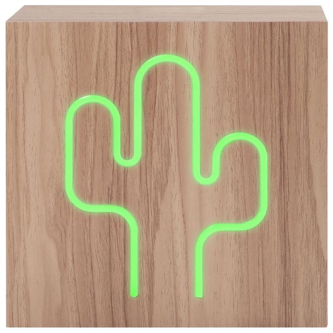 Bigben Interactive Neon Cactus Speaker Dotato di Ricarica ad Induzione per Dispositivi Compatibili L
