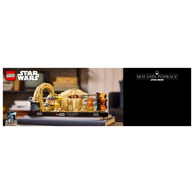 LEGO Star Wars Diorama Gara dei Sgusci su Mos Espa di Anakin Skywalker, Kit Modellismo per Adulti dal Film La Minaccia Fantasma, Gadget da Collezione
