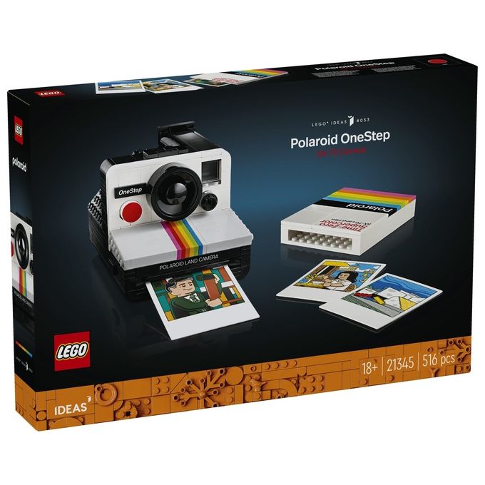 LEGO Ideas Fotocamera Polaroid OneStep SX-70 21345 Modellismo da Costruire per Adulti, Regali Creativi, Oggetti da Collezione