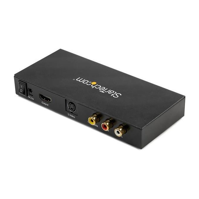 StarTech.com Convertitore Adattatore Vídeo Composito o S-Vídeo a Hdmi con Audio 720p NTSC e PAL