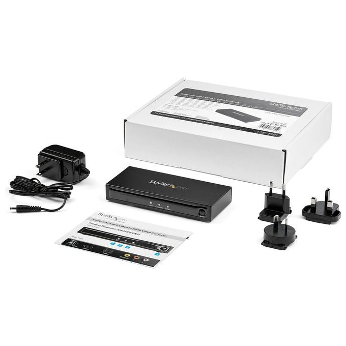 StarTech.com Convertitore Adattatore Vídeo Composito o S-Vídeo a Hdmi con Audio 720p NTSC e PAL