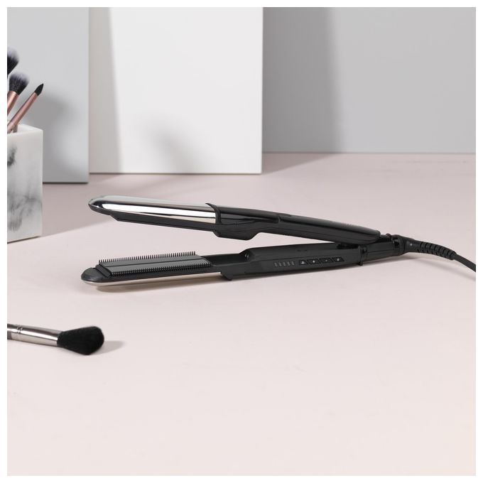 Babyliss St496E Piastra Capelli Nero e Silver