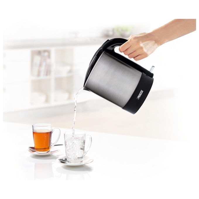 Princess 236039 Bollitore 2200W 2.7 Litri Nero Acciaio Inox Spazzolato