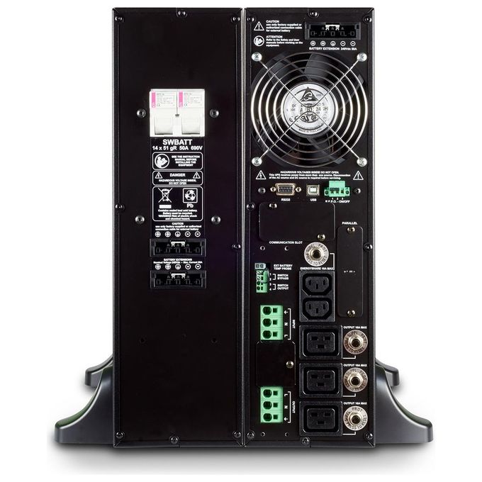 Riello Ups Sentinel Dual 5000 5000VA-5000W Tower-Rack Online Doppia Conversione Autonomia 14 Minuti