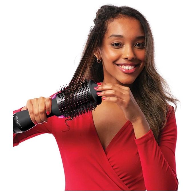Revlon Salon One-Step Hair Spazzola per capelli 800W Asciugacapelli e Volumizzante Nero-Rosa