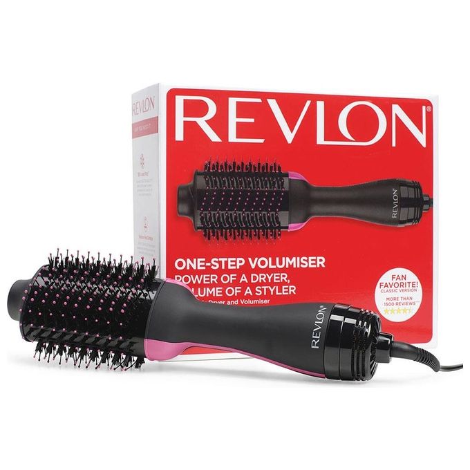 Revlon Salon One-Step Hair Spazzola per capelli 800W Asciugacapelli e Volumizzante Nero-Rosa