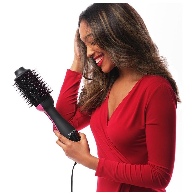 Revlon Salon One-Step Hair Spazzola per capelli 800W Asciugacapelli e Volumizzante Nero-Rosa