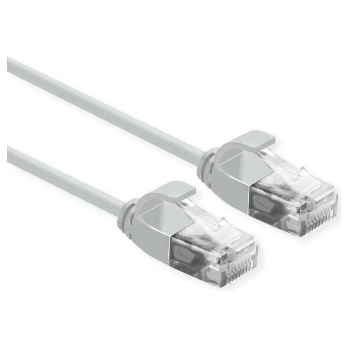 Cavo Rete Utp Cat.6a 1mt Slim Grey No Schermato Per Data Center