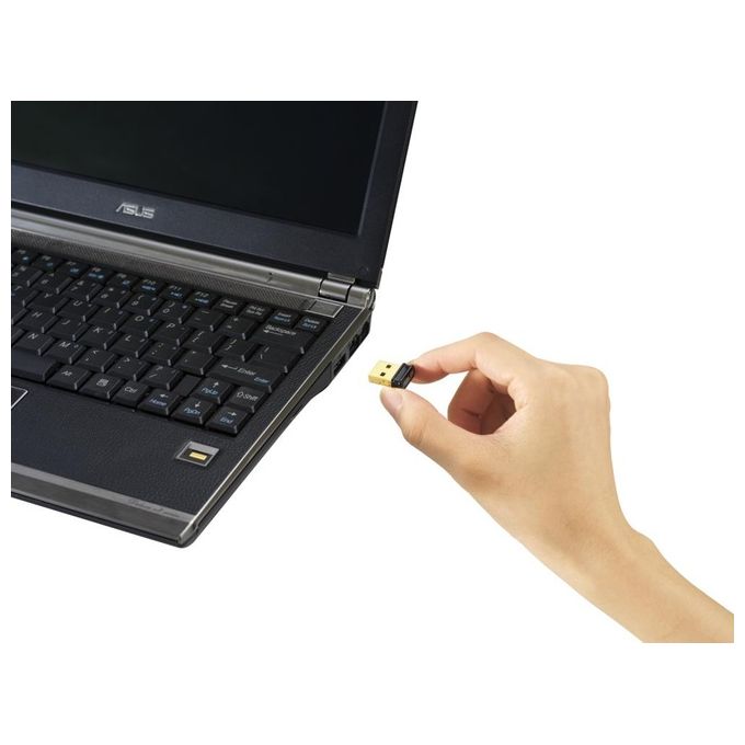 ASUS USB-N10 Nano B1 N150 - Chiavetta USB WLAN (WiFi 4, USB 2.0, Windows Mac e Linux)