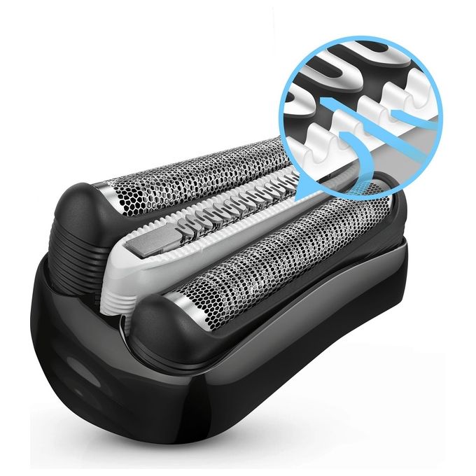 Braun Series 3 ProSkin 3045s Rasoio Elettrico Wet and Dry Trimmer Nero-Blu