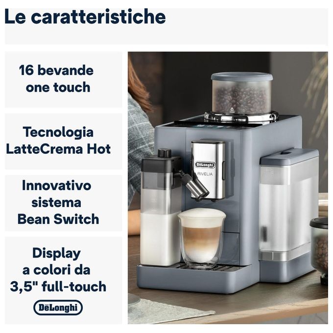 DeLonghi EXAM440.55.G Rivelia Macchina da Caffe' Automatica