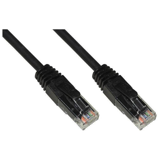 Link Cavo di Rete Categoria 6a Non Schermato Utp Awg24 Nero Halogenfree 2mt