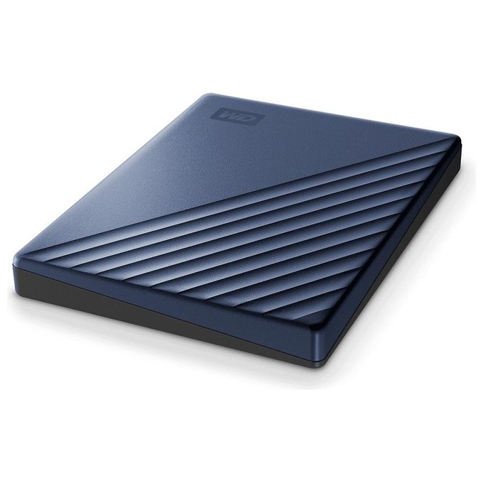Western Digital WD My Passport Ultra WDBFTM0050BBL Hard Disk Crittografato 5Tb Esterno USB 3.1 256 bit AES Blu