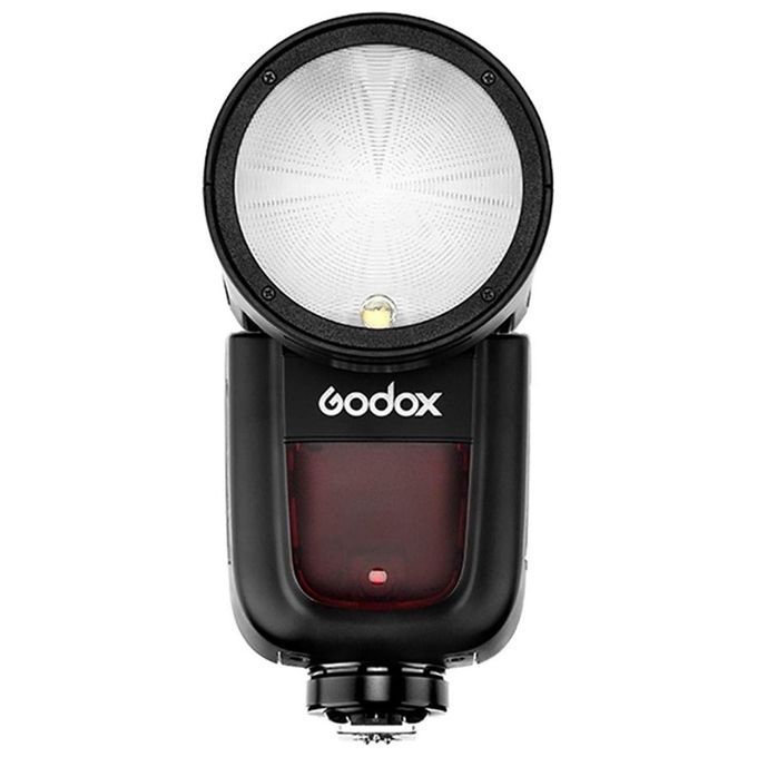 GODOX GODOXV1CANON V1 Flash a Slitta TTL Testa Tonda Compatibile Canon Batteria Li-ion 7.2V 2600mAh Riciclo 1.5s HSS 1-8000s colore Nero