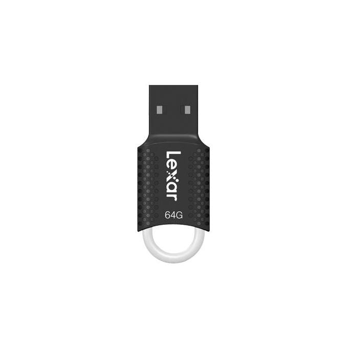 Lexar, Chiavetta USB, 64 GB, 2.0, JumpDrive V40, Nera