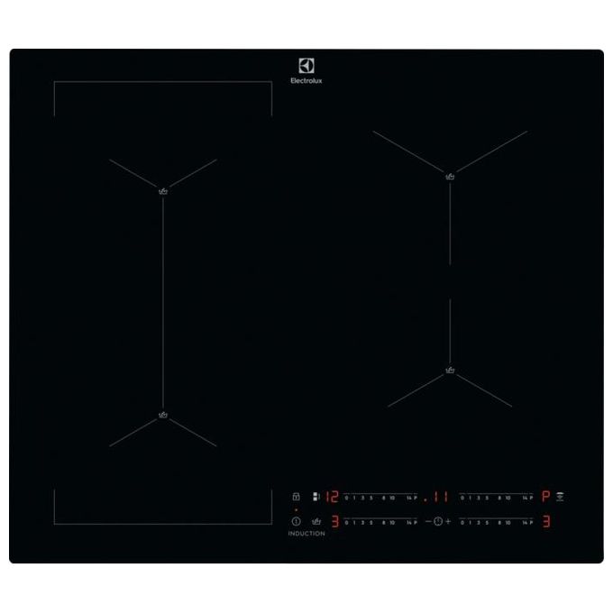 [ComeNuovo] Electrolux EIS62449C Piano Cottura a Induzione serie 700 4 Zone Infinite Hob2Hood Bridge SenseBoil 60 cm Nero