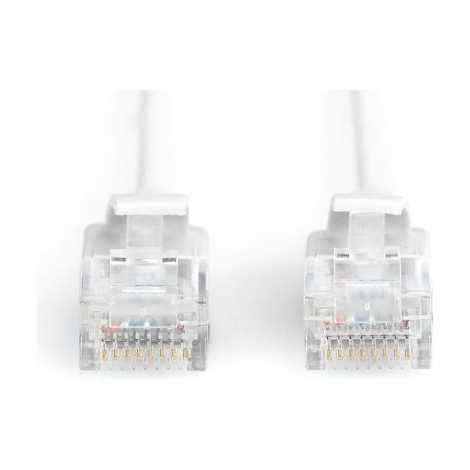 Digitus cavo rete categoria 6 non schermato utp lszh slim colore grigio mt 10