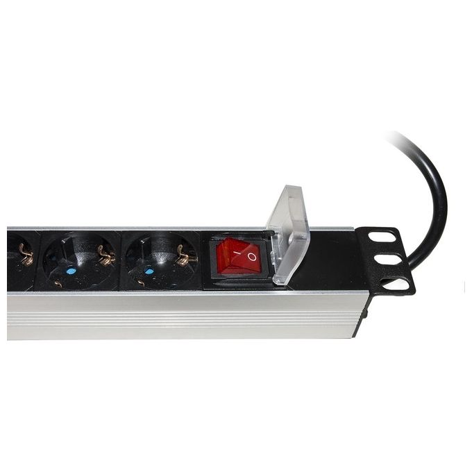 Link Multipresa da Rack 19'' 8 Prese Schuko con Interruttore Spina Schuko 16A