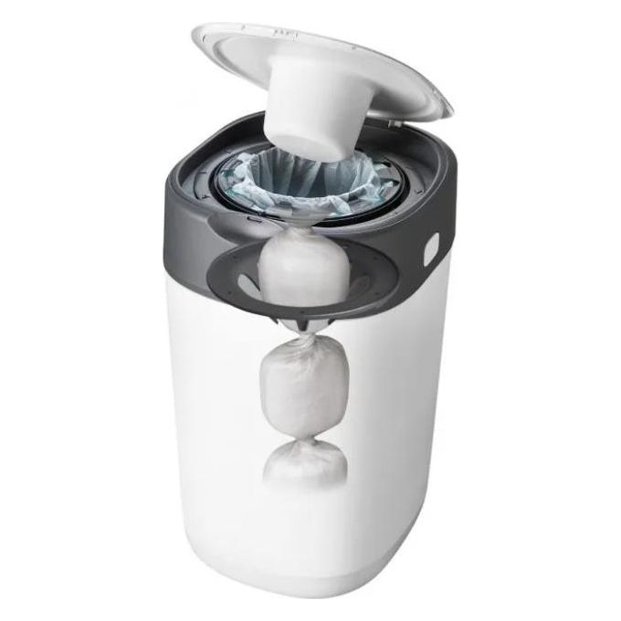 Tommee Tippee Sangenic Sistema Avanzato di Smaltimento Pannolini Twist and Click Bianco