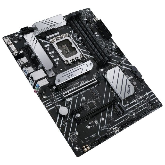 ASUS Scheda madre Intel B660 (LGA 1700) ATX con 8 stadi di potenza, slot PCIe 4.0, tre slot M.2, Realtek 2.5Gb Ethernet, DisplayPort, HDMI, D-Sub, USB 3.2 Gen 2x2 Type-C posteriore, USB 3.2 Gen 1 Type-C anteriore, Aura Sync