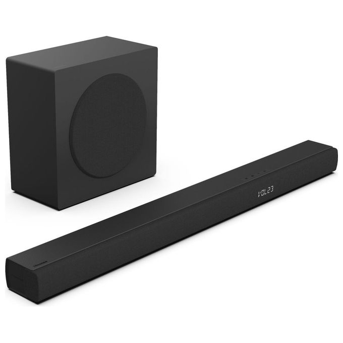 Hisense Soundbar HS3100, 3.1 canali 480W, Nero, Subwoofer wireless, Bluetooth