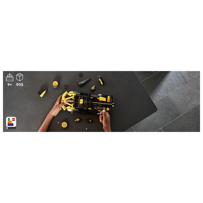Lego 42151 Technic Bugatti Bolide Set da Costruzione 905 Pezzi Modellino Auto Supercar Motore W16 9 anni