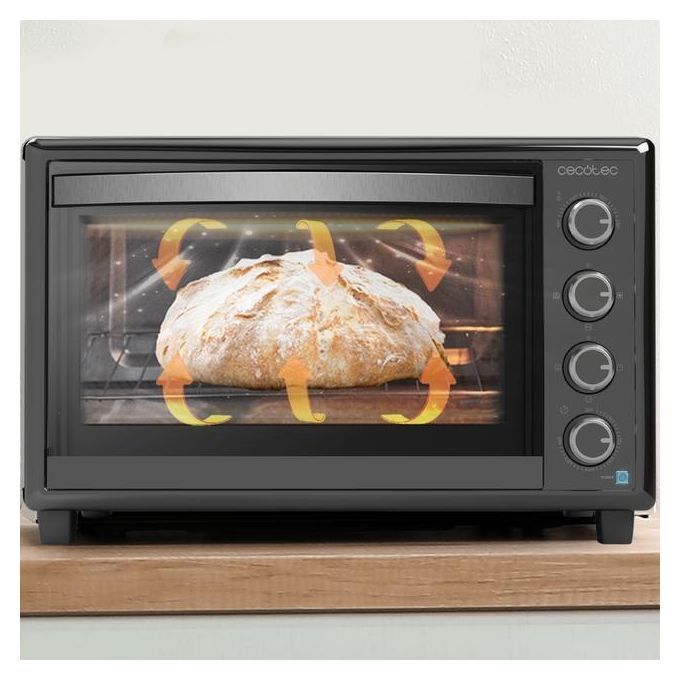 Cecotec Forno BakeandToast 4600 Black Gyro 46 Litri 2000W 12 Funzioni con Girarrosto
