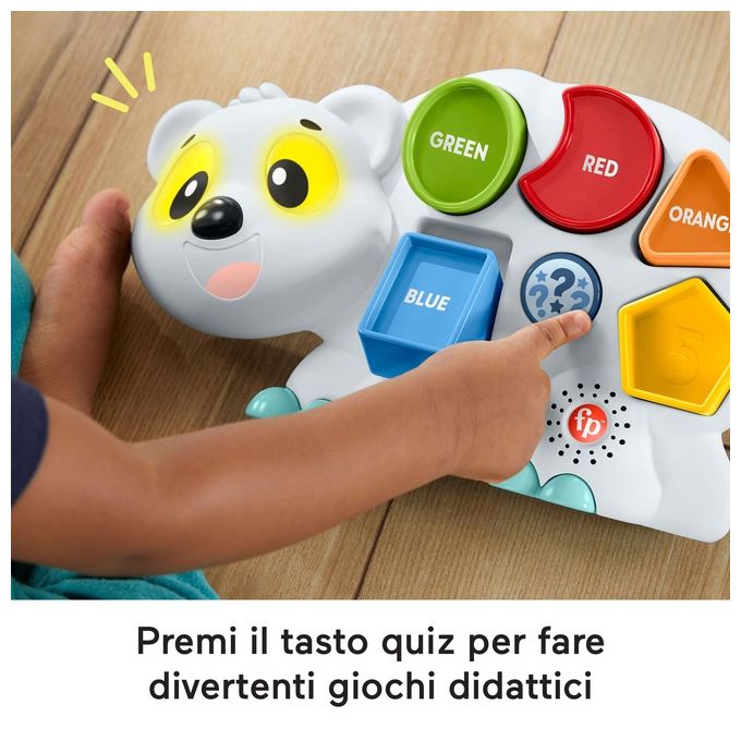 Fisher Price Prime Attivita' Parlamici Fabietto Fabietto Orsetto Forme e Colori