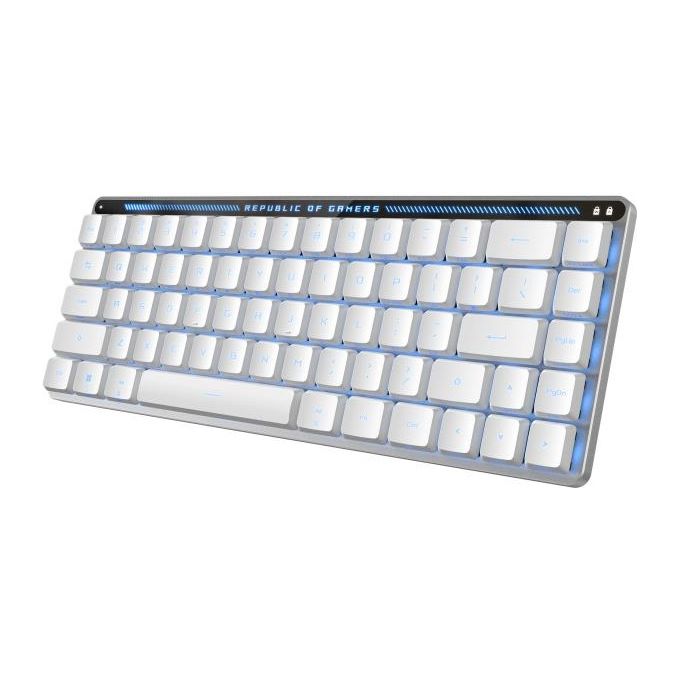 ASUS ROG Falchion RX Low Profile Tastiera Meccanica Wireless Moonlight White Layout ITA