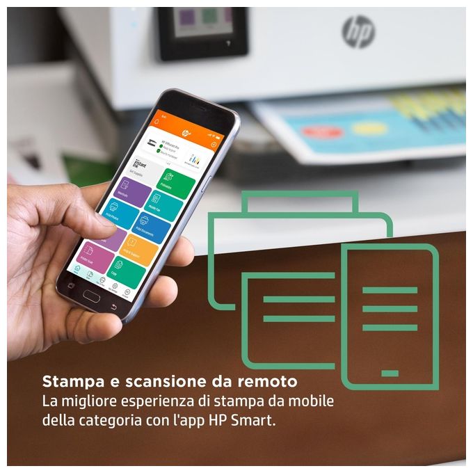 [ComeNuovo] HP Stampante multifunzione OfficeJet Pro 8022e Risoluzione 4800 x 1200 DPI A4 Wi-Fi