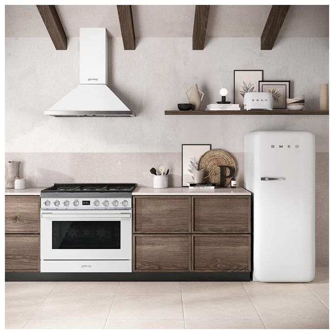 Smeg TSF01WHEU Estetica 50's Style Tostapane 2 Fette 6 Livelli di Doratura Bianco