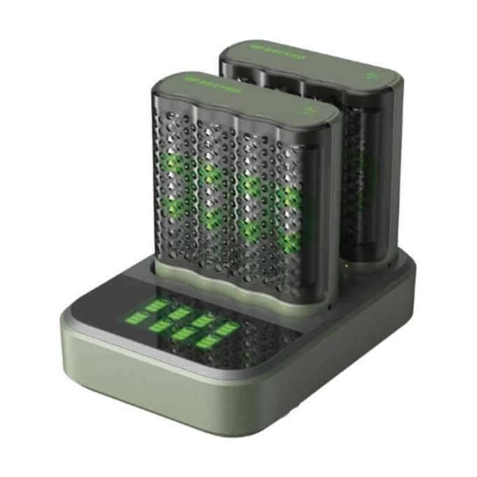 GP Batteries ReCyko M452 8-Fach Modello LCD Docking Station  4x AA NiMh 2600mAh